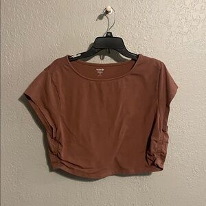 Old Navy Brown Active Crop Top
